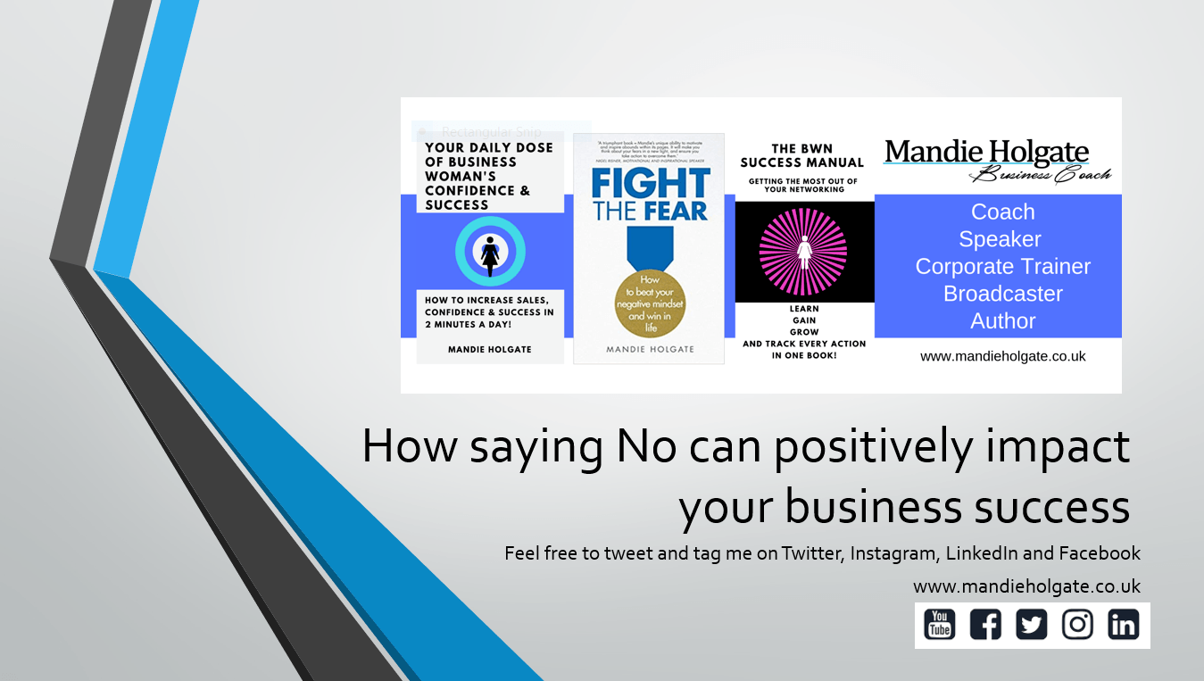 saying no weconnect webinar business success