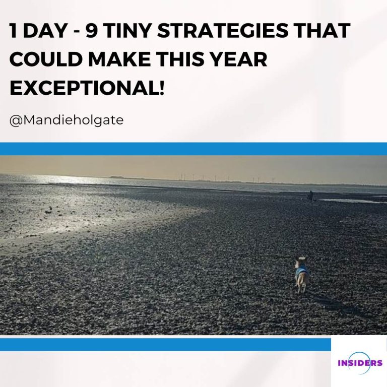 1 Day – 9 Tiny Strategies That Could Make This Year EXCEPTIONAL!